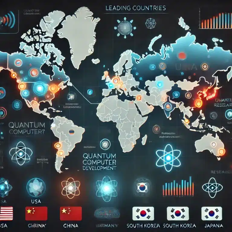 세계 양자컴퓨터 개발지도 이미지