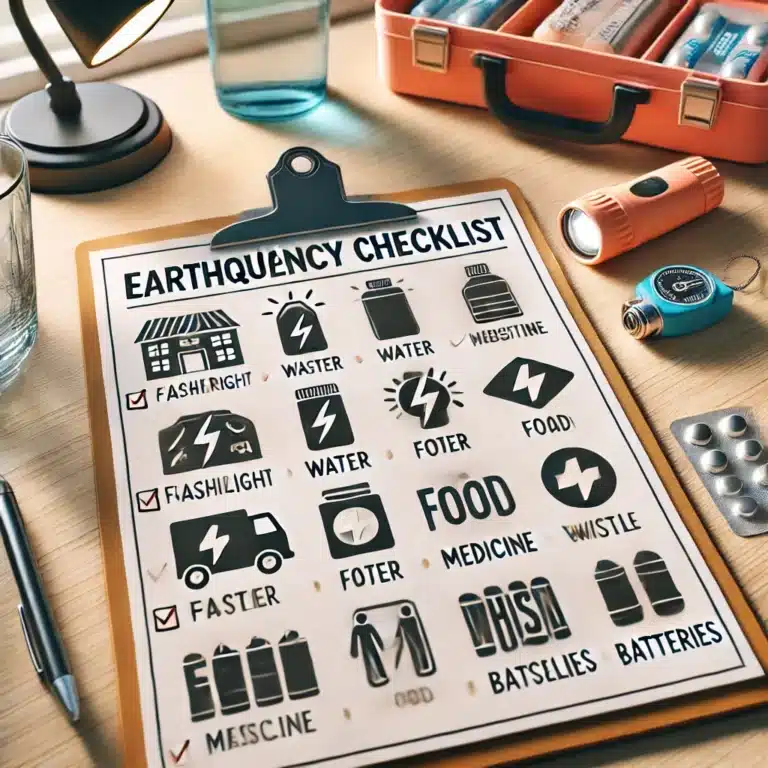 지진 대비 체크표