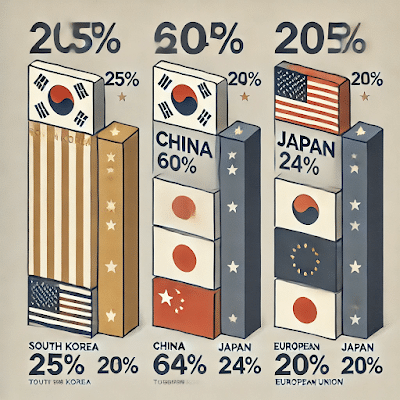 주요국 관세비교