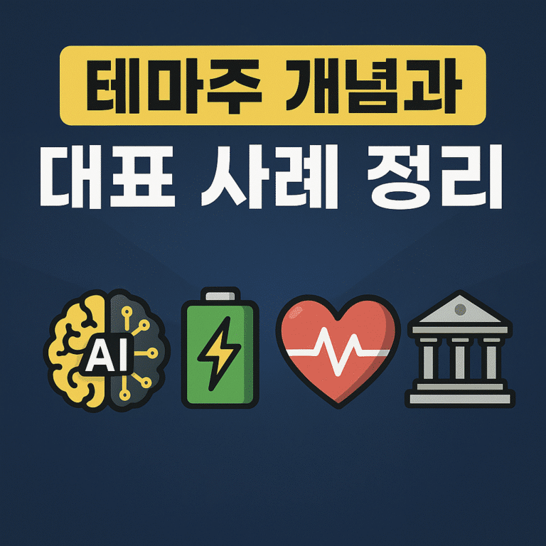 테마주 개념과 대표 사례 정리