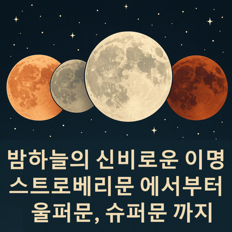 스트로베리문과 슈퍼문, 달의 이름에 담긴 과학과 문화